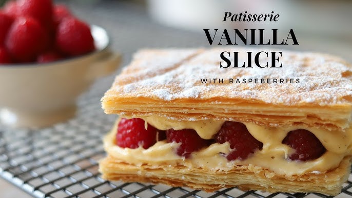 Raspberry & custard cream mille-feuille