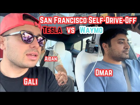 Waymo vs Tesla Self-Drive Test w/ Whole Mars