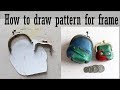 [tutorial] How to draw pattern for frame / clasp purse making / Leather craft