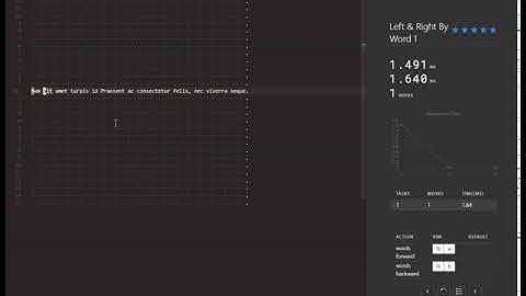 vscode vim academy level_1_6 left right word 1