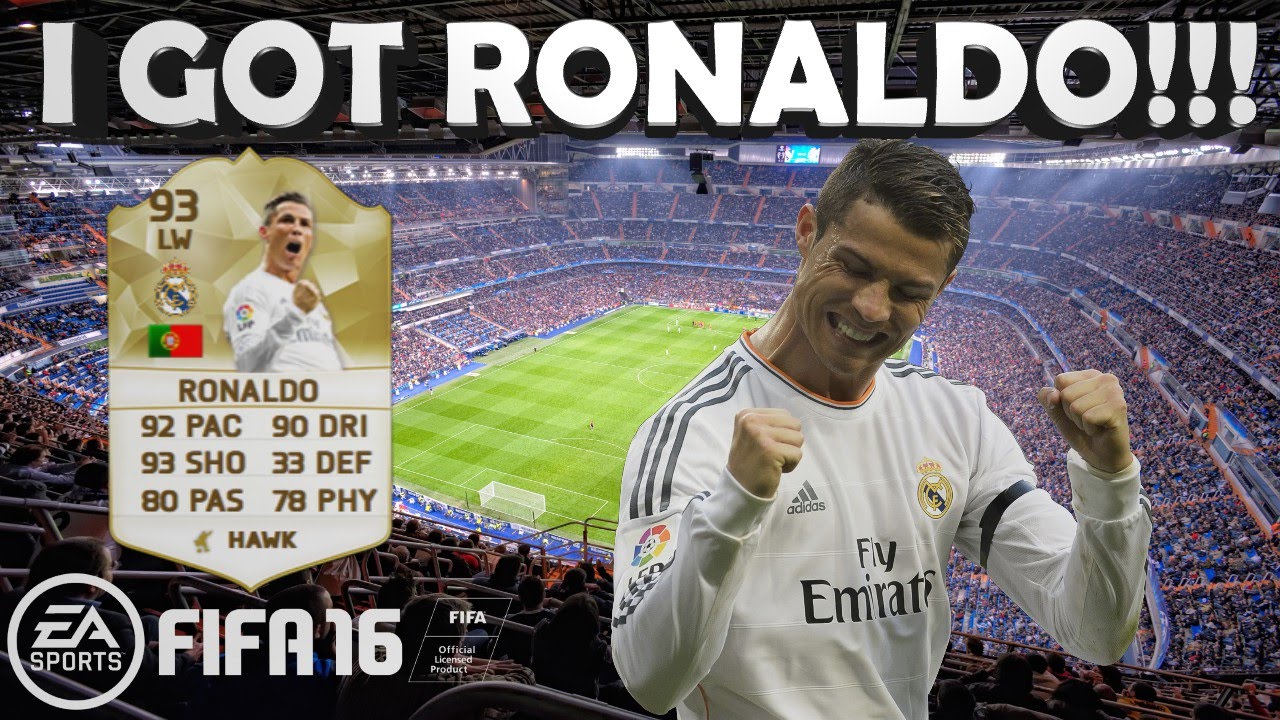 I GOT RONALDO!!! FIFA 16 ULTIMATE TEAM