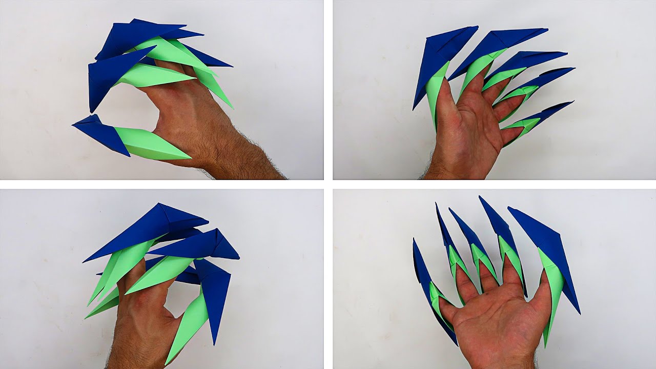 How to Make Paper Dragon Claws / Origami Dragon Claws Step by Step