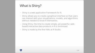RStudio's Shiny Lecture 1 Part 1 of 5