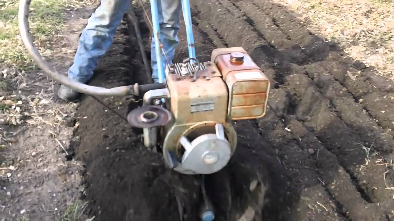 Homelite tiller diggin - YouTube