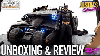 Batman Begins Figure & Batmobile RC Soap Studios 1/12 Scale Unboxing & Review