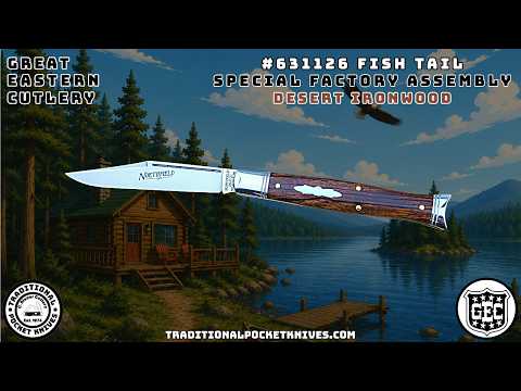 Great Eastern Cutlery:  Fish Tail - Desert Ironwood - Special Factory Assembly