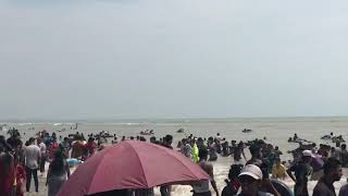 Laboni Beach Huge Crowd- Coxs Bazar