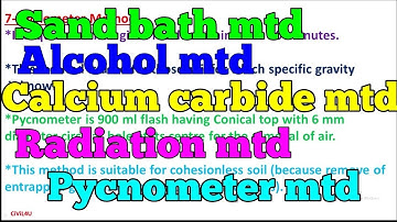 Calculation Of Water Content  | Soil Mechanics