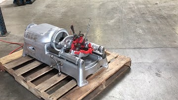 Ridgid 535 Pipe Threader Threading Machine with foot switch 1/8” to 2” 300 700