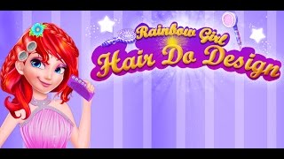 Rainbow Girl Hair Do Design - Rainbow Design, Hair Design, Gameplay By Gameimax
