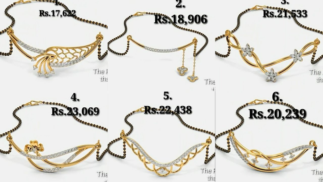 Latest Diamond Mangalsutra Pendant 