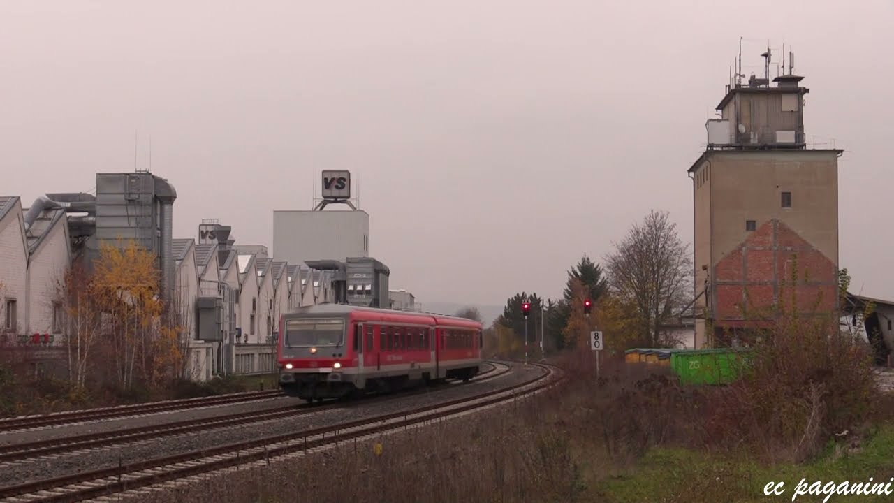 DB 642 662........ Ab u. Anfahrt Westfrankenbahn im ☔🌧