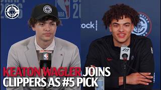 Keaton Wagler Joins LA Clippers as 5th Pick | Introductory Press Conference