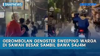 Alarming! Gang Members Sweep Through Sawah Besar Threatening Residents with Weapons | Snapnews