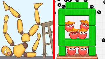 Ragdoll Break Vs Hide Ball - I Found All Max Level Up New Update ASMR Gameplay