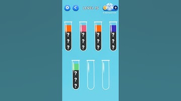 Water Sort Puzzle || Level 15 || #shorts #trendingshorts #youtubeshorts #ytshorts