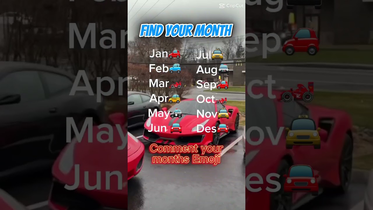 ￼ find your month emoji 
