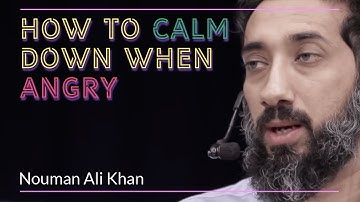 How to calm down when angry in Islam I How to control your tongue in islam I Nouman Ali Khan latest