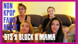 BTS X Block B MAMA | NON KPOP FANS REACT
