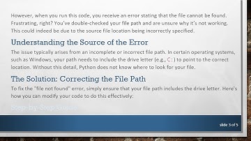 Importing CSV Files in Python Using Pandas: Fixing the "File Not Found" Error