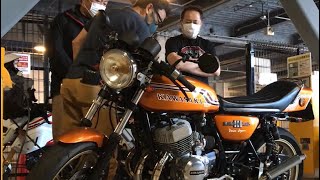 Kawasaki 750ss H2 マッハ750 「サウンド」MACHI III 始動‼️ kawasaki MACHI III