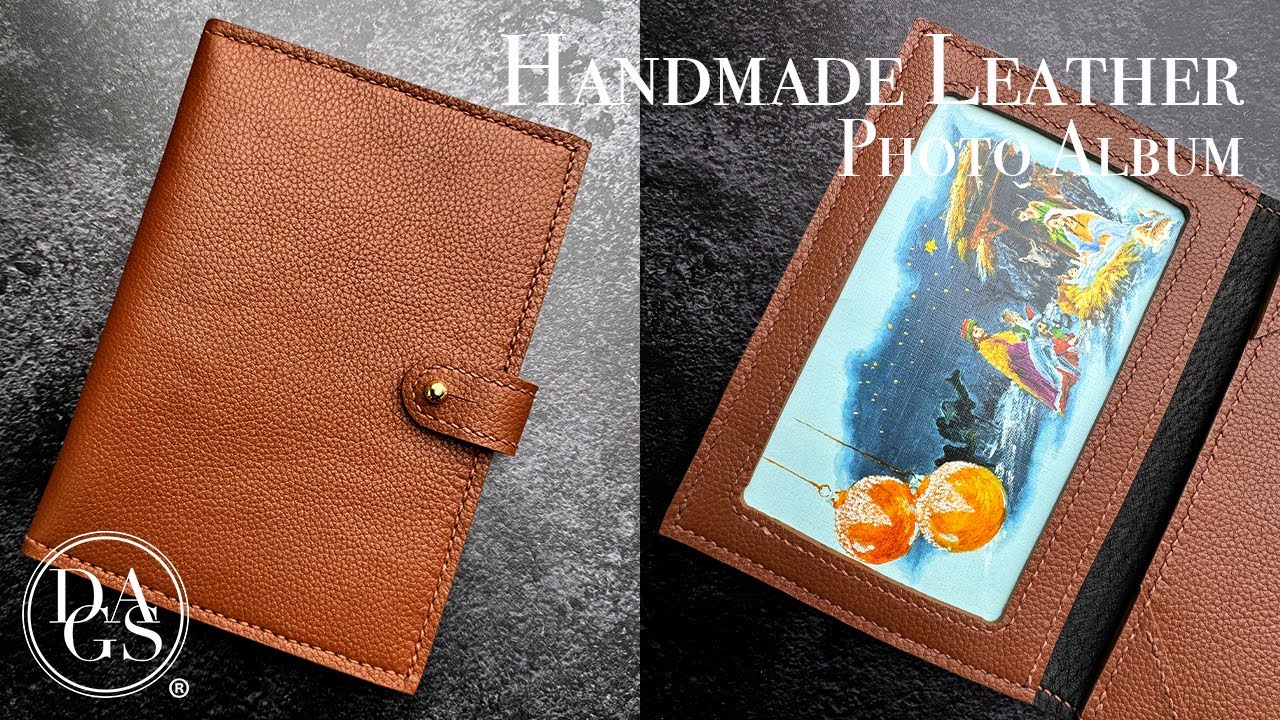 Making a Brown Leather Photo Album for Your Loved Ones! | DIY Gift Ideas