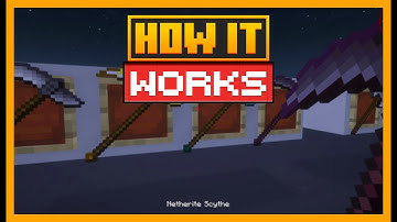 HOW THE SCYTHE WORKS IN MINECRAFT WITH THE SIMPLY SWORDS MOD