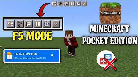 F5 Button Addon For Minecraft PE 1.20 || Change Camera Angle In One Click Without Any App