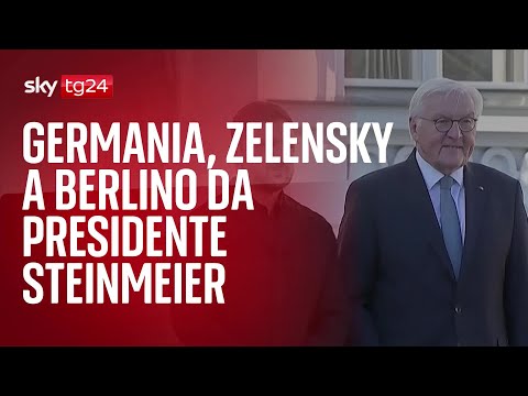 Video Germania, Zelensky a Berlino da presidente Steinmeier