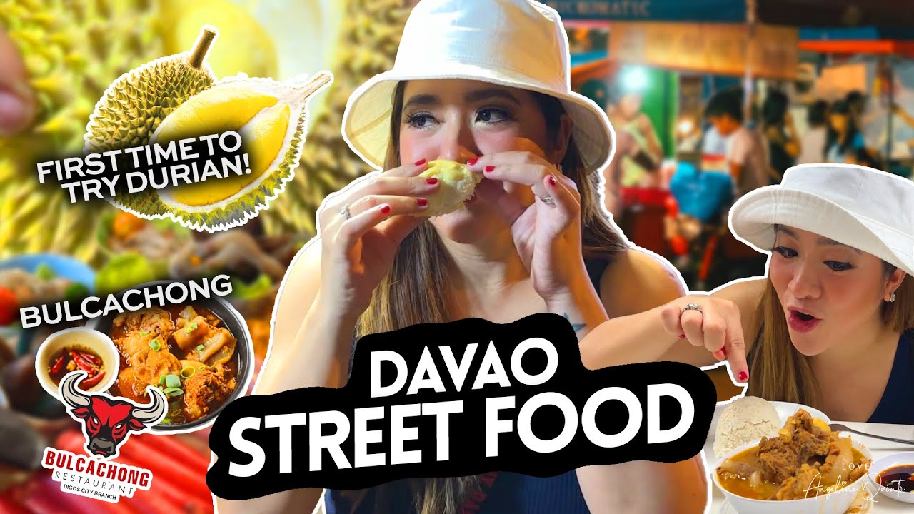 DAVAO FOOD TRIP + DURIAN CHALLENGE Love Angeline Quinto YouTube