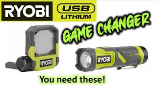 Ryobi NEW 4v lithium lights [AMAZING]