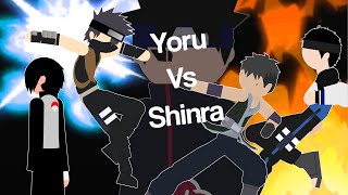 Yoru vs Shinra | Dragon Sage vs Snake Sage