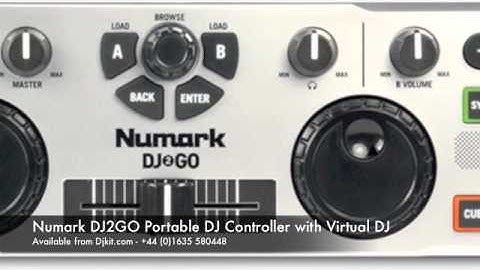 Numark DJ2GO Portable DJ Controller Virtual DJ Lite