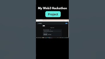My web3 hackathon project demo video