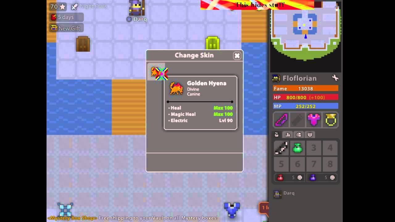 rotmg changeable pet skins youtube