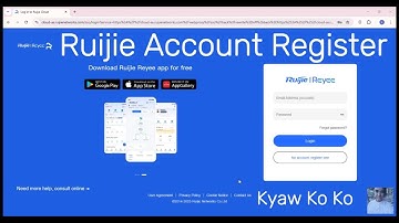 Ruijie Cloud Account Register