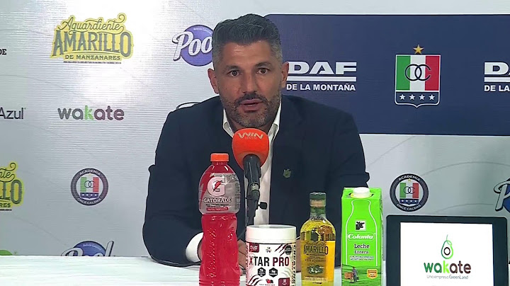 Rueda de prensa de Nacional tras su partido con Once Caldas