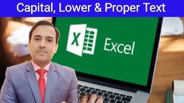 Learn Excel / Upper Case / Lower Case / Proper Case Formula in Excel #Capital#  #Small # # Proper #