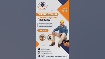 📢 Achieve Your Cabinetmaking Qualification Fast!