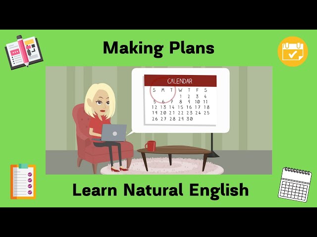 Vocabulary Tutorial - Making Plans - Be going to