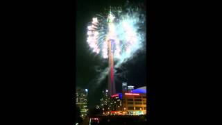 Pan Am Games 2015 CN Tower Fireworks for the opening ceremony