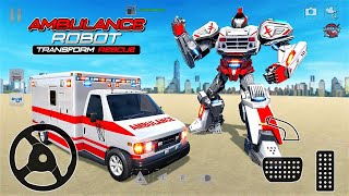 Ambulans Robot Araba Oyunları - Robot ve Ambulans Şoförü Araba Oyunu - Android Gameplay screenshot 1