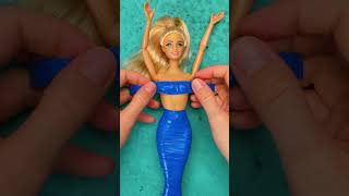 🧜‍♀️✨ Turn Your Barbie into a Glittery Mermaid! Easy & Magical DIY!