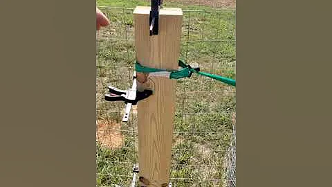 Tightening Welded Wire Fence Hack