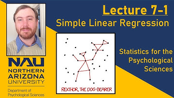 Lecture 7-1:  Simple Linear Regression