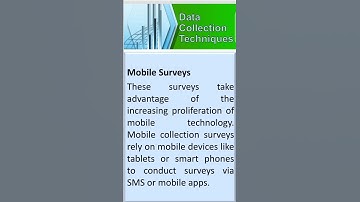 22- Data Collection Techniques/ Mobile Surveys