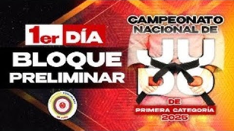 TATAMI 1_Campeonato Nacional de Judo de Primera Categoría 2025