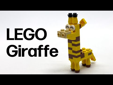 LEGO キリンの作り方 Giraffe [How to build] ミニ動物シリーズ - YouTube