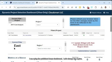 Dynamic Filter for Dashboard Demo