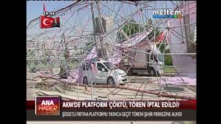 Akmde Platform Çöktü, Tören İptal Edi̇ldi̇